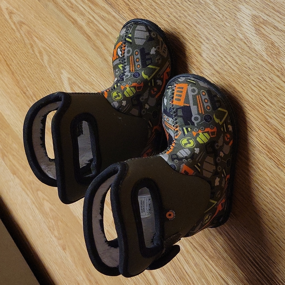 Baby Bogs Insulated Winter Neoprene Rubber Boots Infant 4 Construction 14*F